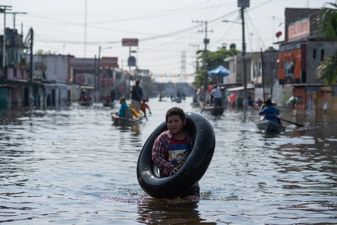 Lũ lụt ở Mexico. (Ảnh: Phys)