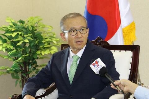 Đại sứ Hàn Quốc tại Hiệp hội các quốc gia Đông Nam Á (ASEAN), ông Lim Sungnam. (Ảnh: Hữu Chiến)