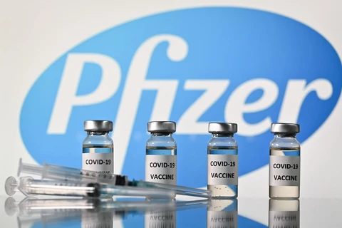 Vắcxin ngừa COVID-19 của công ty Pfizer. (Ảnh: AFP/TTXVN)