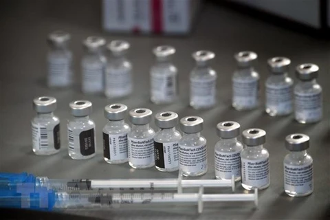 Vắcxin ngừa COVID-19 của Pfizer/BioNTech. (Nguồn: AFP/TTXVN)