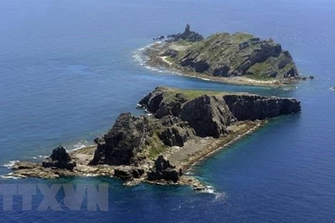 Quần đảo tranh chấp mà Nhật Bản gọi là Senkaku trong khi Trung Quốc gọi là Điếu Ngư. (Nguồn: The Japan Times/TTXVN)