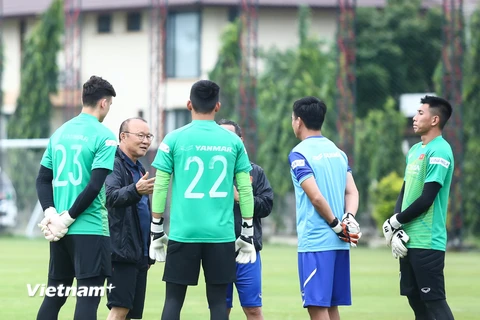 HLV Park Hang-seo có rất nhiều lựa chọn cho vị trí thủ môn tuyển Việt Nam. (Ảnh: Nguyên An/Vietnam+)