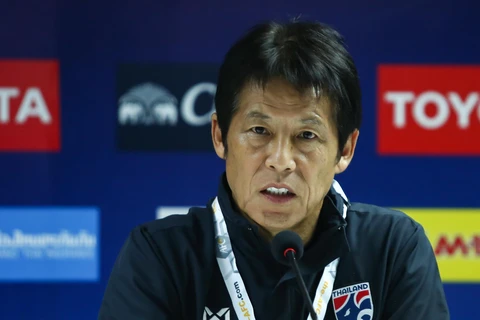 Huấn luyện viên Akira Nishino tự tin giúp tuyển Thái Lan đánh bại Việt Nam ở trận đấu tới. (Ảnh: Nguyên An)