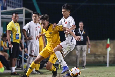 U16 Việt Nam để thua đáng tiếc 1-2 trước U16 Australia, qua đó chưa thể giành vé đi tiếp tới với Vòng chung kết U16 châu Á 2020. (Ảnh: Như Đạt)
