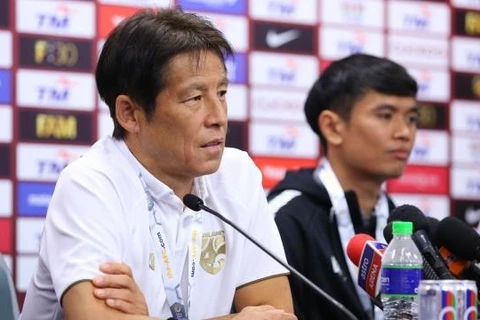 Huấn luyện viên Akira Nishino cho rằng thắng hay thua Việt Nam không quá quan trọng với tuyển Thái Lan trong chiến dịch vòng loại World Cup 2022. (Ảnh: Siamsport)