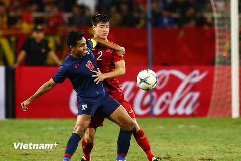 Đội tuyển Thái Lan tự tin vào tới bán kết AFF Cup 2020 để gặp Việt Nam hoặc Malaysia. (Ảnh: Hiển Nguyễn/Vietnam+) 