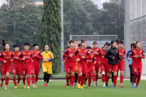 Đội tuyển nữ Việt Nam trở lại tập luyện từ hôm nay (24/12) với mục tiêu giành vé dự Olympic Tokyo 2020. (Ảnh: VFF)