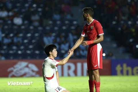 Cầu thủ U23 Triều Tiên đổ gục sau thất bại tiếc nuối trước U23 Jordan