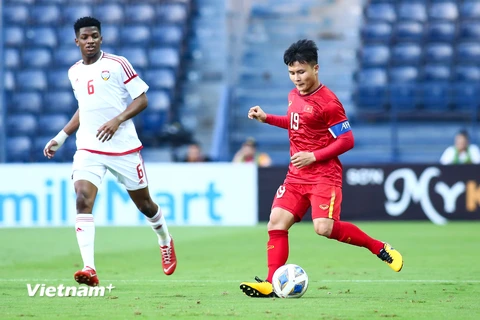 U23 Việt Nam nằm ở bảng đấu dễ chịu tại vòng loại U23 châu Á 2022. (Ảnh: PV/Vietnam+) 
