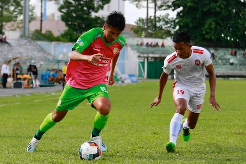 Đồng Tháp xuất sắc thắng 3-1 Hải Phòng dù đội bóng thành phố cảng ra sân với đội hình mạnh nhất. (Ảnh: Đồng Tháp FC) 