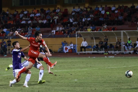 Trận đấu Hà Nội FC với Hoàng Anh Gia Lai là tâm điểm của vòng 3 V-League 2020. (Ảnh: Nguyên An/Vietnam+)