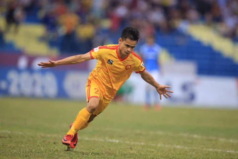 Thanh Hóa thắng trận thứ ba liên tiếp tại V-League 2020 sau khi đánh bại Than Quảng Ninh. (Ảnh: VPF) 