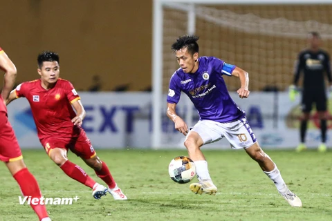 Hà Nội FC cần thắng Hoàng Anh Gia Lai để bứt tốc trong cuộc đua vô địch V-League 2020. (Ảnh: Hiển Nguyễn/Vietnam+) 
