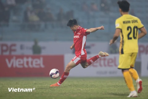 Viettel-Bình Dương là trận đấu thứ tư tại vòng 3 V-League dự kiến diễn ra cuối tuần này được hoãn lại. (Ảnh: Hiển Nguyễn/Vietnam+) 