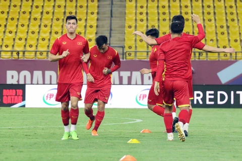 Đội tuyển Việt Nam đứng thứ 5 ở bảng B tại vòng loại thứ ba World Cup 2022 khu vực châu Á sau loạt trận đầu tiên. (Ảnh: VFF) 