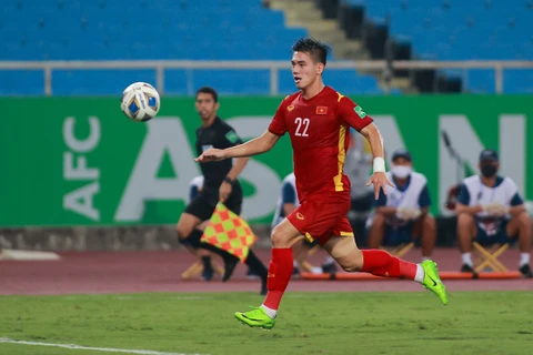 Đội tuyển Việt Nam sẽ cắt đứt chuỗi trận toàn thua trước Trung Quốc. (Ảnh: PV/Vietnam+) 