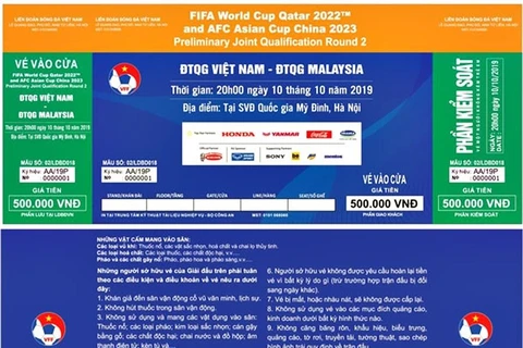 Vé xem đội tuyển Việt Nam tại vòng loại thứ ba World Cup chỉ bán trực tuyến. (Ảnh minh hoạ)