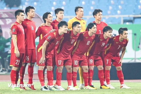 Đội tuyển Việt Nam tới AFF Cup 2020 với những cầu thủ nòng cốt vừa dự vòng loại thứ ba World Cup 2022. (Ảnh: PV/Vietnam+)