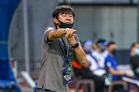 Huấn luyện viên Indonesia hài lòng với kết quả cầm hòa đội tuyển Việt Nam. (Ảnh: PSSI)