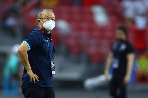 Huấn luyện viên Park Hang-seo không phát biểu nhiều điều sau thất bại. (Ảnh: Getty Images) 
