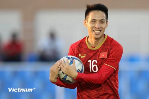 Tiền vệ Hùng Dũng lần thứ hai dự SEA Games cùng U23 Việt Nam. (Ảnh: PV/Vietnam+) 