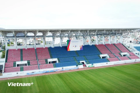 Cận cảnh sân nhà Cẩm Phả của đội tuyển nữ Việt Nam tại SEA Games 31