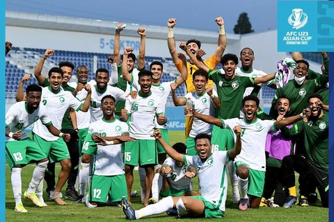 U23 Saudi Arabia được đánh giá cao hơn nhiều U23 Việt Nam ở tứ kết U23 châu Á 2022. (Ảnh: AFC) 