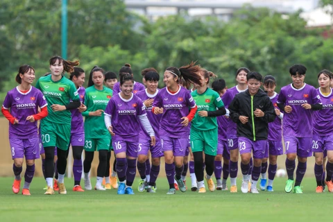 Đội tuyển nữ Việt Nam chuẩn bị tối đa cho lần đầu tiên tham dự World Cup. (Ảnh: VFF) 
