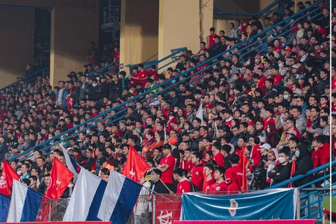 Sân vận động Hàng Đẫy dự kiến kín chỗ ngồi ở trận Hà Nội FC gặp Công An Hà Nội. (Ảnh: CLB CAHN) 
