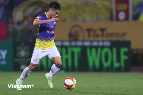 Hà Nội FC đứng đầu bảng xếp hạng sau vòng 3 V-League 2023. (Ảnh: PV/Vietnam+) 
