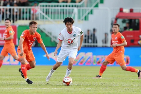 Hoàng Anh Gia Lai tiếp tục chỉ hòa tại V-League 2023. (Ảnh: CLB HAGL) 