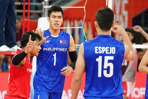 Đội tuyển bóng chuyền nam Philippines được tham dự SEA Games 32 sau khi nhận được sự đồng thuận từ các đội còn lại. (Ảnh: ABS) 