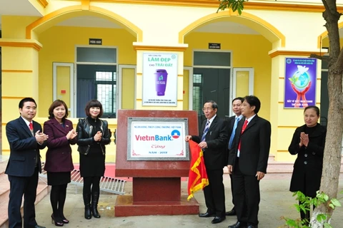 Trạm y tế xã Tam Hồng do VietinBank trao tặng. (Nguồn: VietinBank) 