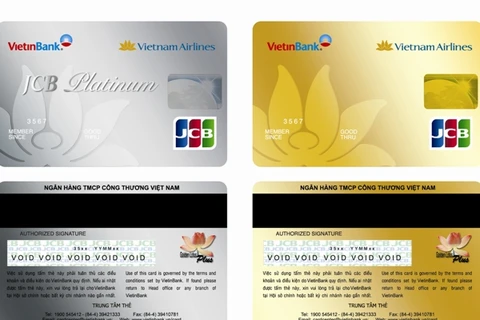 Thẻ đồng thương hiệu VietinBank - Vietnam Airlines - JCB. (Nguồn: VietinBank).
