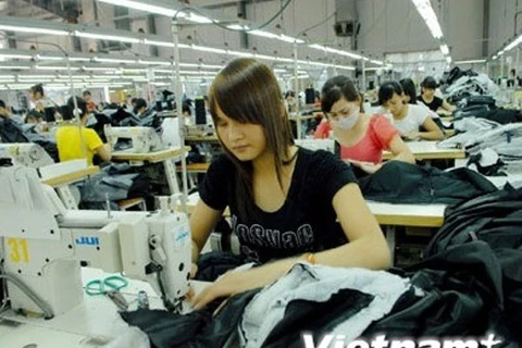Công ty cổ phần May Arksun Việt Nam tại Khu công nghiệp Hòa Xá (Nam Định). (Ảnh: Danh Lam/TTXVN).