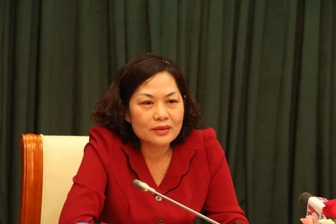 Bà Nguyễn Thị Hồng, Phó Thống đốc Ngân hàng Nhà nước Việt Nam. (Ảnh: Văn Hiếu/Vietnam+)