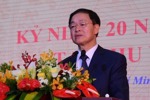 Thượng tướng Lê Hữu Đức, Thứ trưởng Bộ Quốc phòng kiêm Chủ tịch Hội đồng quản trị MB phát biểu tại buổi lễ. (Nguồn: MB)