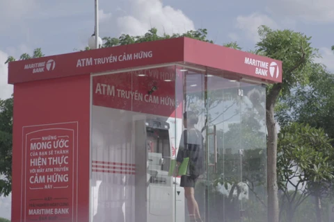 Cây ATM truyền cảm hứng của Maritime Bank. (Nguồn: Maritime Bank)