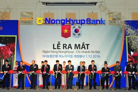 Ngân hàng Nonghyup Hàn Quốc ra mắt chi nhánh tại Hà Nội. (Nguồn: Nonghyup)