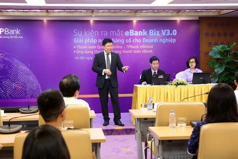 Tổng Giám đốc Nguyễn Hưng chia sẻ về phiên bản eBank BIZ v3.0. (Nguồn: TPBank)