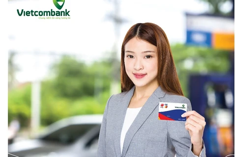 Thẻ trả trước xăng dầu Vietcombank Idemitsu Q8. (Nguồn: Vietcombank)