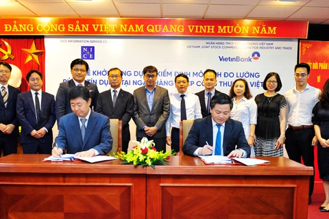 Lễ ký kết giữa VietinBank và Công ty NICE. (Nguồn: VietinBank)