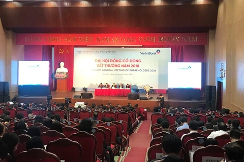 VietinBank tổ chức đại hội đồng cổ đông bất thường năm 2018. (Ảnh: T.H/Vietnam+)