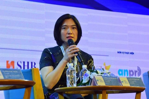 Bà Phùng Nguyễn Hải Yến phát biểu tại hội thảo. (Nguồn: CTV)