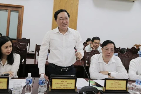 Tổng Giám đốc Dương Quyết Thắng phát biểu tại buổi làm việc với Thường trực Tỉnh ủy, UBND tỉnh Tây Ninh. (Ảnh: CTV)