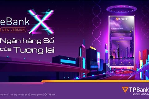 Ngân hàng số của tương lai eBank X. (Ảnh: CTV/Vietnam+)