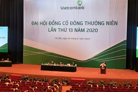 Quang cảnh tại Đại hội cổ đông Vietcombank. (Ảnh: PV/Vietnam+)
