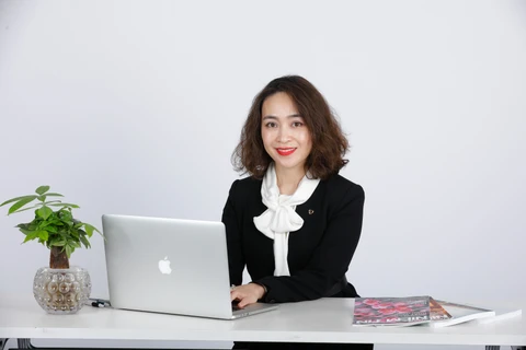 Bà Nguyễn Thị Kim Oanh - Phó Tổng Giám đốc phụ trách Khối Ngân hàng bán lẻ của Vietcombank. (Ảnh: Vietnam+)