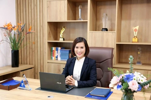 Bà Bùi Thị Thanh Hương - tân Chủ tịch Hội đồng quản trị NCB. (Ảnh: CTV/Vietnam+)