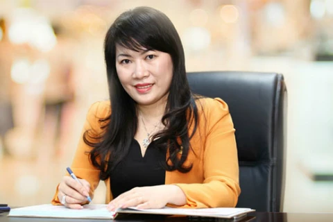 Bà Lương Thị Cẩm Tú được bầu làm Chủ tịch Hội đồng quản trị Eximbank. (Ảnh: CTV/Vietnam+)